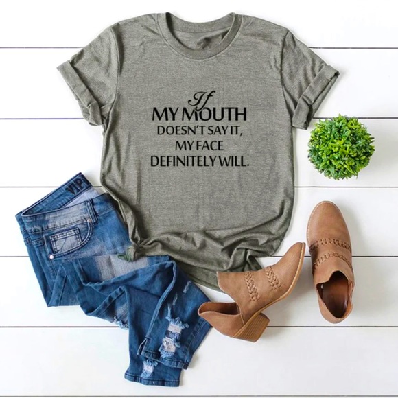 If My Mouth Doesn’t Say it Tee - Picture 1 of 1